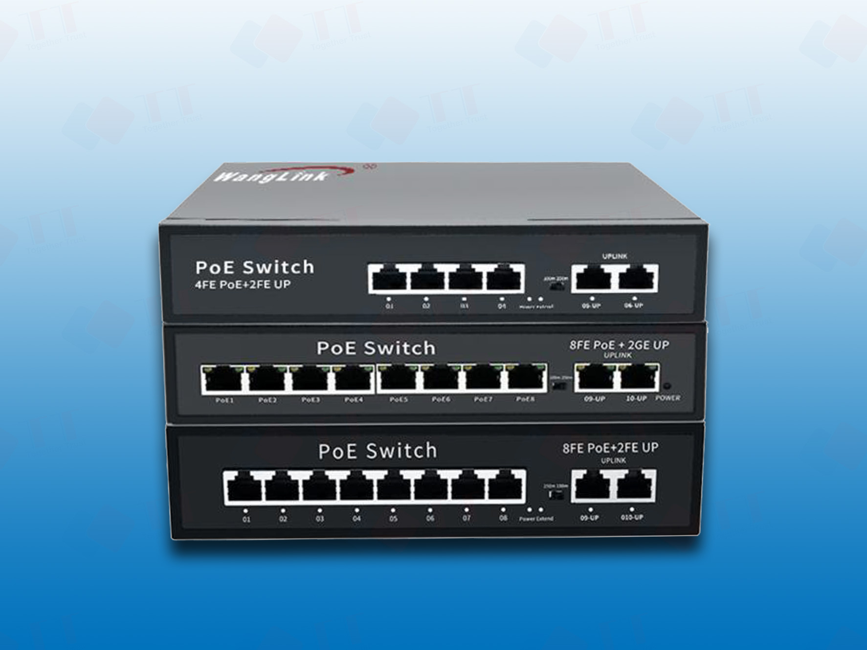 Wanglink 4/8/16/24-Port PoE Switch